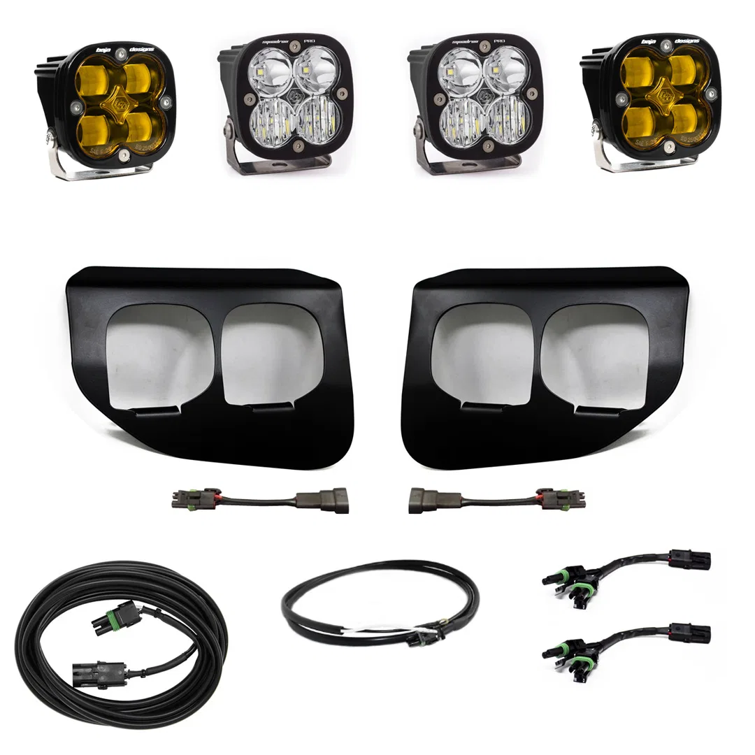 447737UP – BAJA DESIGN Driving/ Fog Light, LED Bulb 4 Cree LED 3 Inch Square 40 Watt/ 22 Watt Amp Draw 2.9 AMP/ 1.6 A...